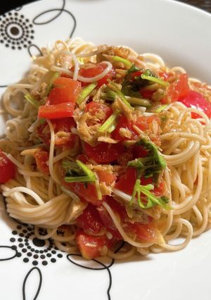 トマトとツナのそうめん-レシピのメイン写真