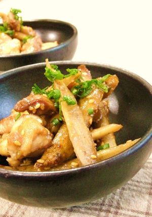 鶏ごぼう-レシピのメイン写真