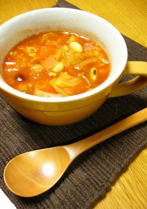 雑穀米で♡トマト味のデトックススープ-レシピのメイン写真