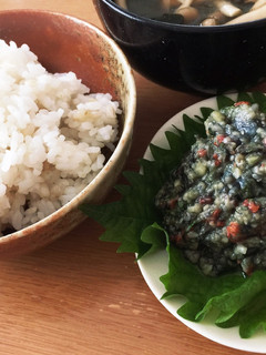 ご飯にも冷たい麺にも◎ナスのなめろう-レシピのメイン写真