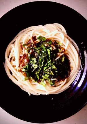 もずく酢&豆乳*かけるだけ簡単冷製パスタ-レシピのメイン写真