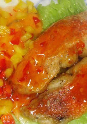 金目鯛の揚げ焼き♪スイートチリ添え♪-レシピのメイン写真