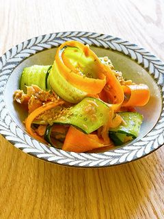 ピーラー野菜のツナ和え-レシピのメイン写真