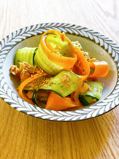 ピーラー野菜のツナ和え-レシピのメイン写真