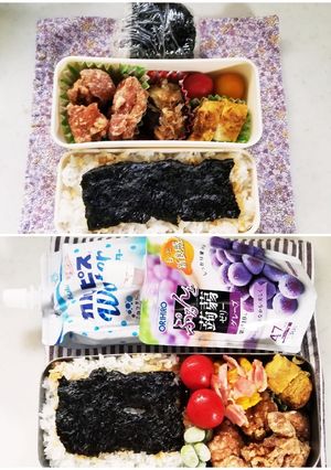 のり唐弁当(7.20)-レシピのメイン写真