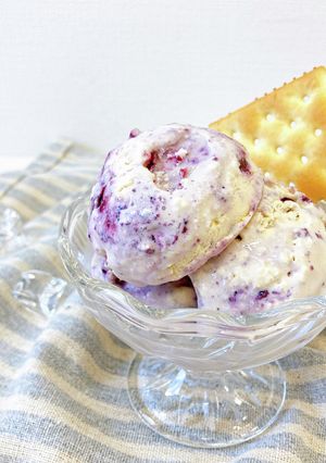 簡単♬　ブルーベリーのレアチーズアイス-レシピのメイン写真