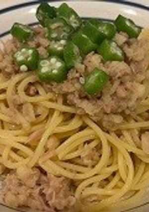 ひんやりおいしいおくらの冷製パスタ-レシピのメイン写真