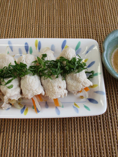 巻冷しゃぶごまダレ添え(透析食)-レシピのメイン写真