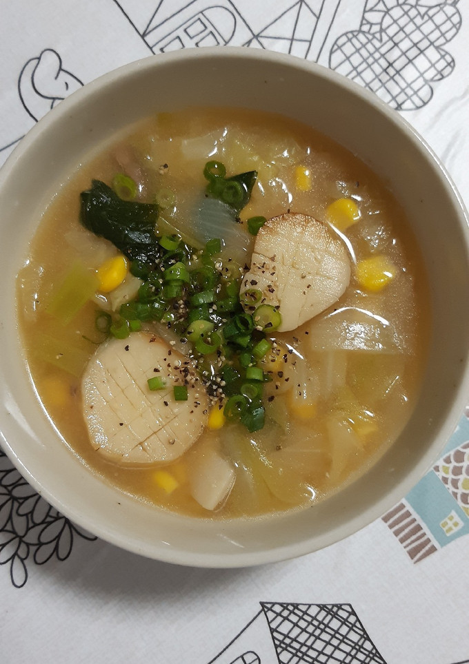 ☆簡単☆エリンギと野菜の味噌スープ-レシピのメイン写真