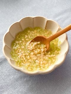 離乳食中期・ひきわり納豆ときゅうりスープ-レシピのメイン写真