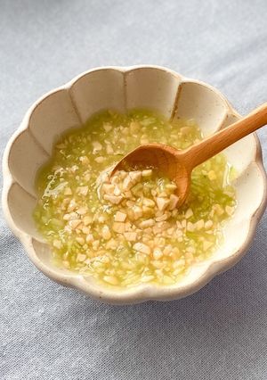 離乳食中期・ひきわり納豆ときゅうりスープ-レシピのメイン写真