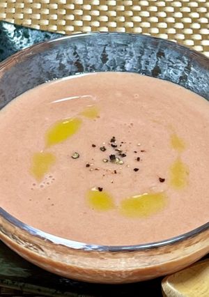 トマトジュースと豆乳の冷製スープ-レシピのメイン写真