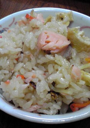 鮭の炊き込みご飯-レシピのメイン写真