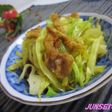 カリカリ鶏皮とキャベツのカレー風味♡