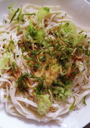 冷し混ぜうどんパタン風　姜葱醤使用　-レシピのメイン写真