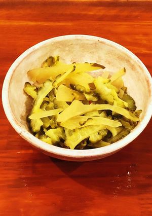 ゴーヤと青パパイヤつけものの炒め物-レシピのメイン写真