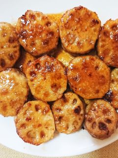 れんこんのひき肉挟み焼き-レシピのメイン写真