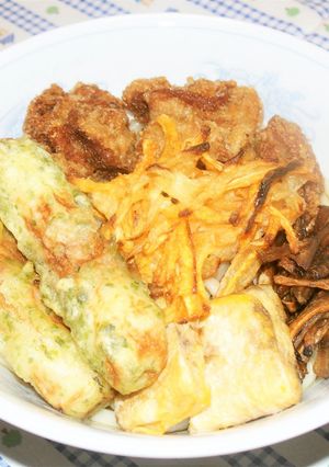【つめたい麺】鶏から揚げぶっかけうどん-レシピのメイン写真