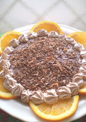 オレンジとチョコレートのホットケーキ♪-レシピのメイン写真