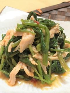 エンサイとささみの中華和え物-レシピのメイン写真