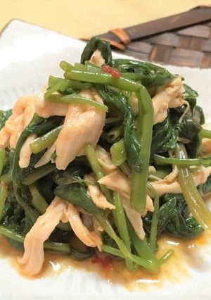 エンサイとささみの中華和え物-レシピのメイン写真