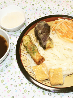 【つめたい麺】なす天おろしざるうどん-レシピのメイン写真