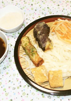 【つめたい麺】なす天おろしざるうどん-レシピのメイン写真