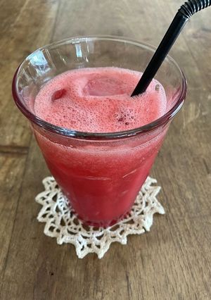 農家のスイカで甘味料なしシンプルジュース-レシピのメイン写真