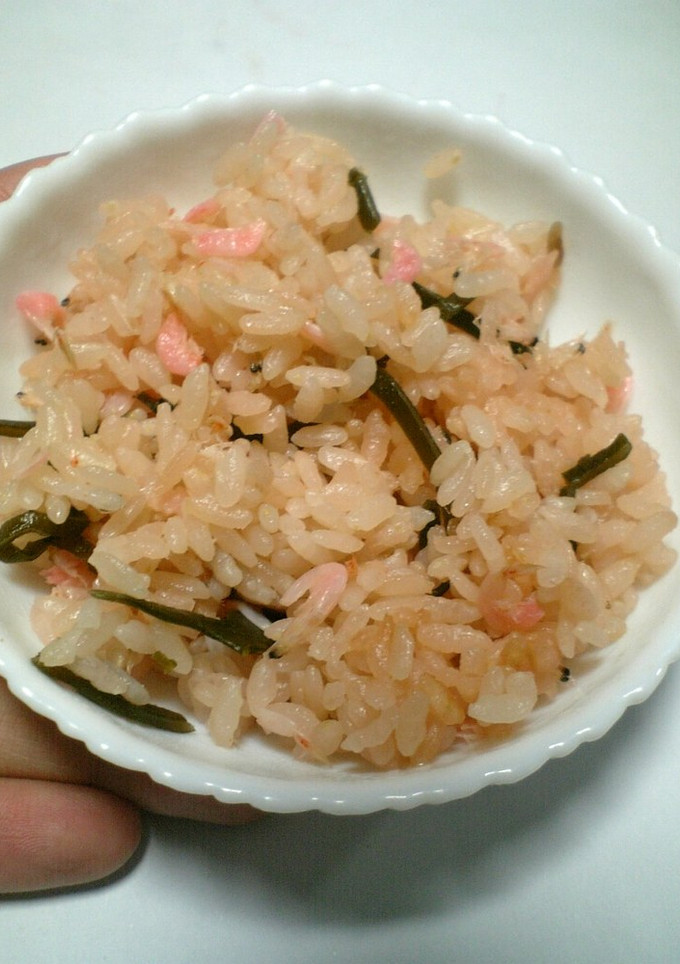 超簡単！塩昆布と桜えびの炊き込みご飯-レシピのメイン写真