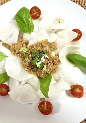 あっという間のだいこん太麺納豆そば-レシピのメイン写真