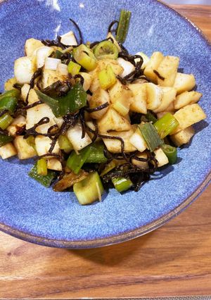 長芋と塩昆布炒め-レシピのメイン写真