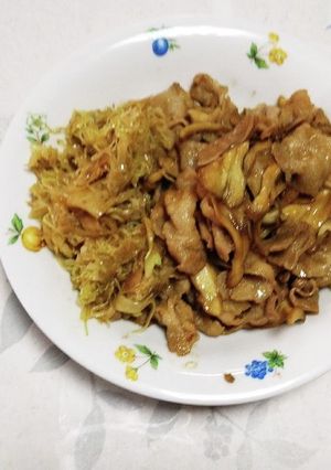 焼肉のタレで茶色の肉炒め-レシピのメイン写真