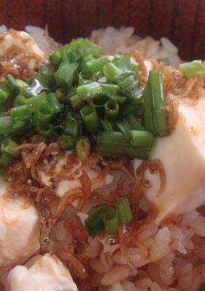 簡単美味しい朝ごはん♪豆腐じゃこご飯-レシピのメイン写真