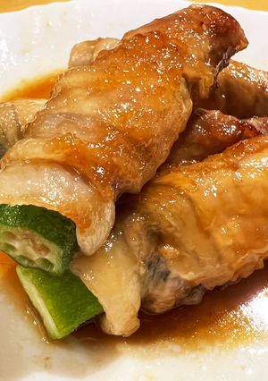 オクラの肉巻き-レシピのメイン写真
