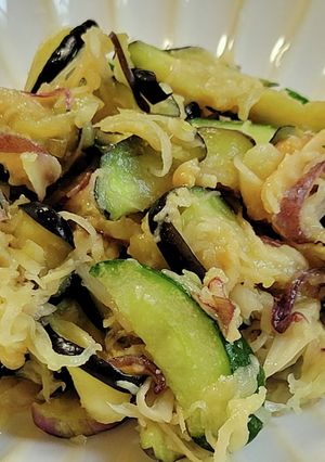 新生姜と夏野菜の酢味噌あえ-レシピのメイン写真