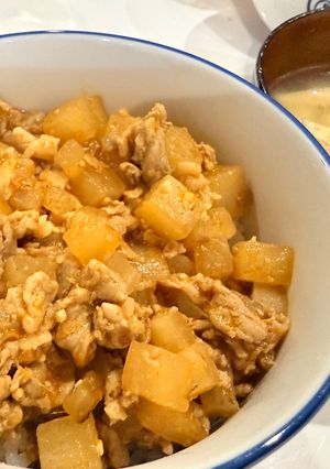 大根と豚肉の旨丼-レシピのメイン写真