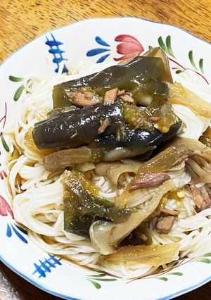 なすとツナでつめたい麺-レシピのメイン写真