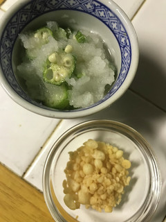 オクラおろし揚げ玉 麺つゆで簡単副菜♫-レシピのメイン写真