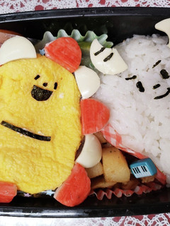 サンサン&くもりんの卵焼き弁当☆キャラ弁-レシピのメイン写真
