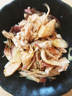 鶏肉とみょうがのわさび醤油和え-レシピのメイン写真