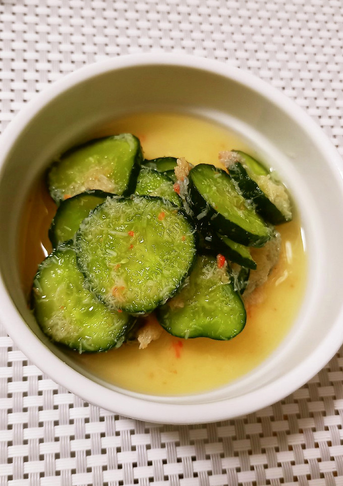 箸休めに♫蟹缶ときゅうりの酢の物-レシピのメイン写真
