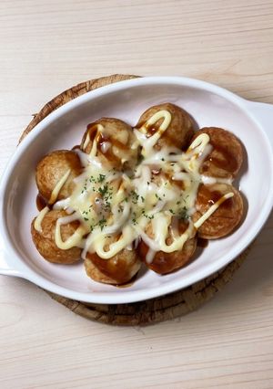 冷凍たこ焼き✨チーズのせ-レシピのメイン写真