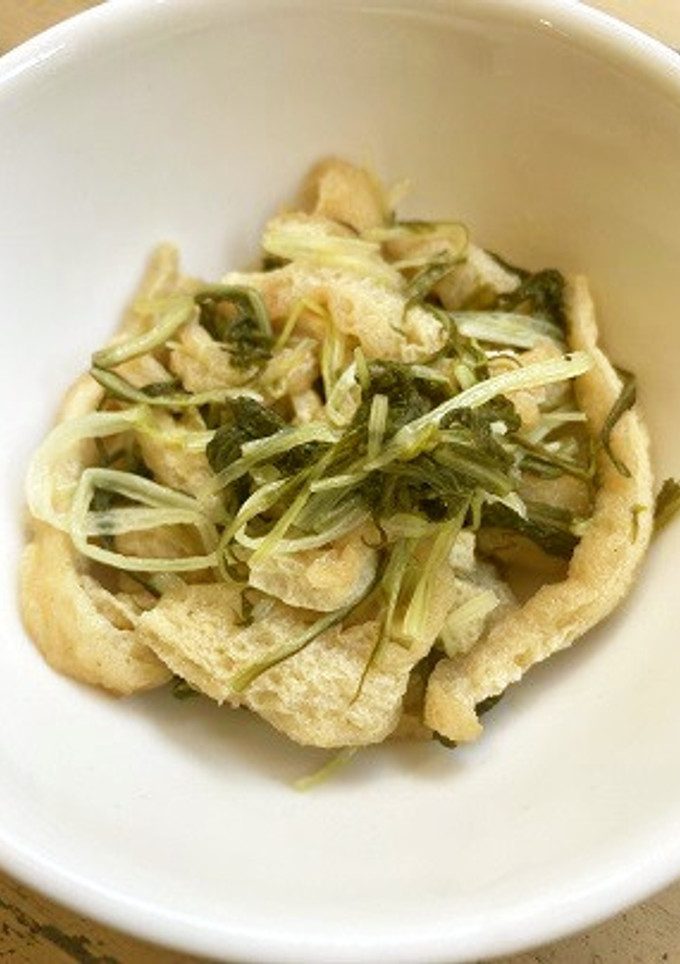 うすあげと水菜のくたくた煮びたし-レシピのメイン写真