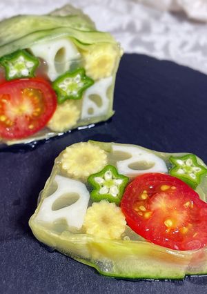 さっぱり!野菜テリーヌ-レシピのメイン写真