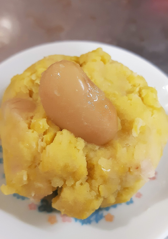 ☆簡単☆白花豆煮で芋あん～きんとん風　　-レシピのメイン写真