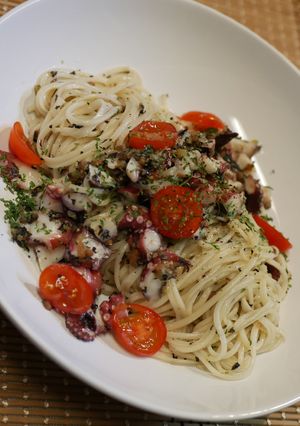 さっぱり美味しい冷製たこわさそうめん-レシピのメイン写真