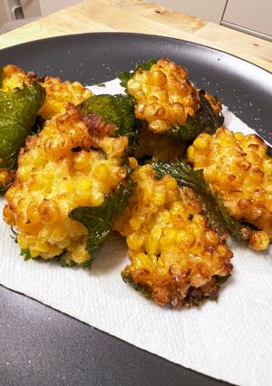 生とうもろこしと大葉の天ぷら-レシピのメイン写真