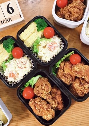 鶏もも肉唐揚げ弁当 22/6.16-レシピのメイン写真