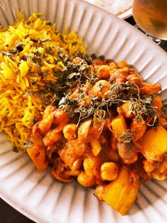 ★野菜だけ★パプリカしめじひよこ豆カレー-レシピのメイン写真