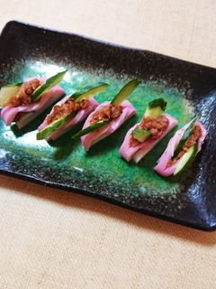 梅ときゅうりで板わさ-レシピのメイン写真